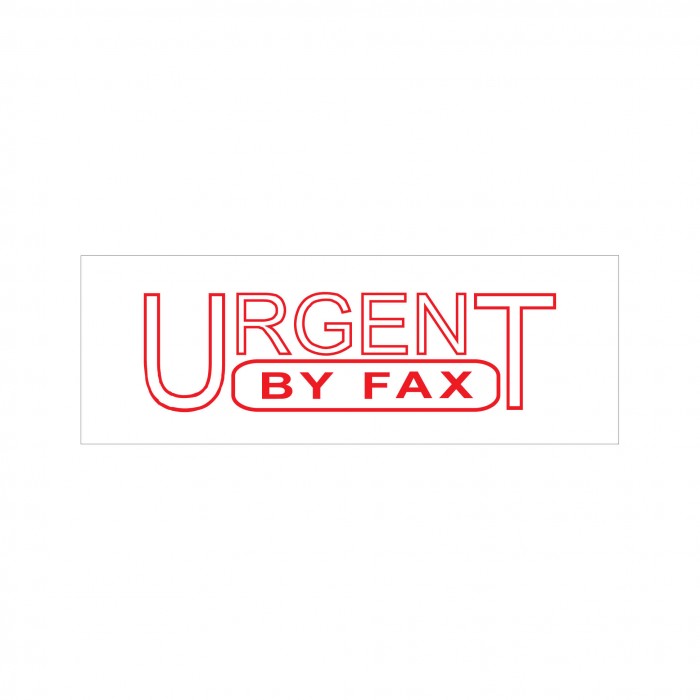 Urgent By Fax Stock Stamp 4911/165 38x14mm